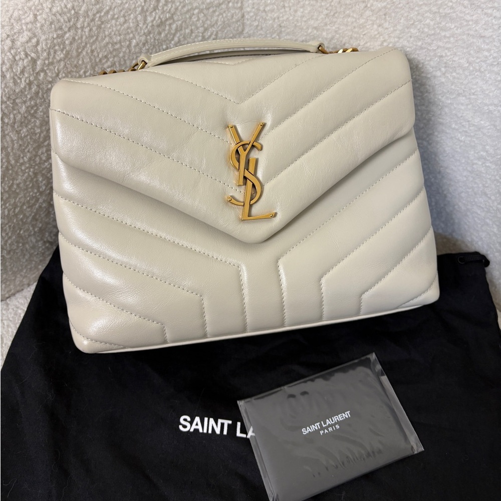 Sold-Saint Laurent LouLou Small Leather Shoulder Bag